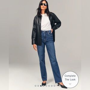 Abercrombie & Fitch 90s Straight Ultra High Rose Jeans
